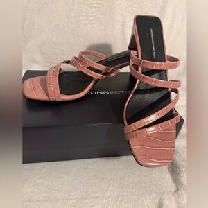 French Connection Blush Strappy Heels Size 7.5